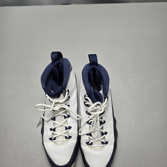 Air Jordan 9 ‘UNC’ 302370-145 OG IX White Blue Men’s Size 10 - Picture 3 of 11